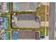 Overhead view of the property and its surroundings at 104 Sunny Oak Trl, Kissimmee, FL 34746