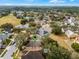 An aerial view showcases the property's location within a desirable neighborhood and wooded surroundings at 13713 Meadowpark Ave, Orlando, FL 32826