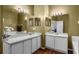 Bathroom featuring double sink vanity at 13713 Meadowpark Ave, Orlando, FL 32826