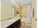 Bathroom with granite countertop and bathtub at 14502 Bahama Swallow Blvd, Winter Garden, FL 34787