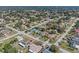 Expansive aerial view of a residential neighborhood showcasing well-maintained homes and tree-lined streets at 1971 Urbana Ave, Deltona, FL 32725