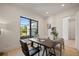 Cozy office with natural light, a modern desk, and a view of the front yard at 2412 Chantilly Ave, Winter Park, FL 32789