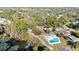 Aerial view of community, pool, and lake at 306 Loch Low Dr, Sanford, FL 32773