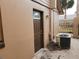 Brown exterior door with a window and light fixture at 477 C St # 4, Casselberry, FL 32707