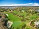 Expansive aerial view of a pristine golf course with lush green fairways and scenic landscaping at 5067 Latrobe Dr, Windermere, FL 34786