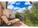 Relaxing balcony with lounge chairs and pool view at 5409 Napoli Cv, Lake Mary, FL 32746