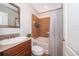 Simple bathroom with shower/tub combo and single vanity at 5409 Napoli Cv, Lake Mary, FL 32746