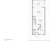 Layout of the first floor featuring a living room, dining room, kitchen, bathroom, and patio at 1220 Villa Ln # 135, Apopka, FL 32712