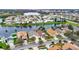 Aerial view of the community lake at 2556 Brookstone Dr, Kissimmee, FL 34744