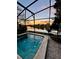 Backyard pool with sunset views at 2556 Brookstone Dr, Kissimmee, FL 34744