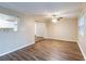 The living room features vinyl floors, a ceiling fan, and exterior views at 4108 Westgate Rd, Orlando, FL 32808