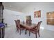 Bright dining room with modern art and plenty of natural light at 441 Spoonbill Ct, Kenansville, FL 34739