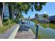 Scenic view of the canal from the dock at 441 Spoonbill Ct, Kenansville, FL 34739