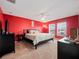 Main bedroom showcases a ceiling fan, carpeting, and great natural light at 5409 Caramella Dr, Orlando, FL 32829