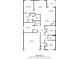 Detailed floor plan showcasing the layout of this 1693 sq ft home, including four bedrooms, garage, and patio at 5654 Winona Dr, St Cloud, FL 34771