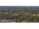 An aerial view of a suburban neighborhood surrounded by wooded areas shows the harmonious blend of community and nature at 613 Bloom Ter, Davenport, FL 33837