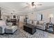 Open-concept living room with dining area and view at 1150 Carmel Cir # 503, Casselberry, FL 32707