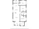 Detailed floor plan showcasing the layout of the home with two bedrooms, a hall, and two bathrooms at 130 Mandrake St, Orlando, FL 32811