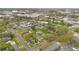 A high-angle aerial view captures the layout of the neighborhood and property location at 1604 Roosevelt Ave, Orlando, FL 32804