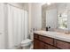 Bathroom with vanity, shower and bathtub combination, neutral colors, and modern fixtures at 2613 Mead Ave, St Cloud, FL 34771
