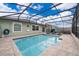 Stunning backyard pool with a brick patio and lovely view from the home, perfect for outdoor gatherings at 4418 Blackbird St, Kissimmee, FL 34746