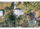 Birds eye view showcasing the homes backyard and pool at 6408 Ridge Ter, Orlando, FL 32810