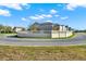 Exterior shot showcasing rear vinyl fencing highlighting the community's landscaping and well-maintained perimeter at 10319 Austrina Oak Loop, Winter Garden, FL 34787