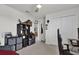 View of bedroom with shelving, storage cubes, closet and ceiling fan at 2788 Pleasant Cypress Cir, Kissimmee, FL 34741