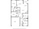 Detailed floorplan showcasing the layout of the home including the kitchen, bedrooms, and bathrooms at 3842 Rory Oak Circle, Apopka, FL 32703