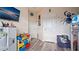 Playful bedroom features plenty of floor space and a large storage unit at 9360 Meadow Hunt Way, Winter Garden, FL 34787