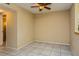 Dining area with tile flooring and ceiling fan at 133 Springwood Cir # A, Longwood, FL 32750