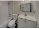 Clean bathroom featuring a tub-shower combo and modern vanity at 145 Zacalo Way, Kissimmee, FL 34743