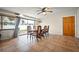 This dining room features a large sliding glass door and access to the outdoor living space at 198 Benjamin Dr, Ormond Beach, FL 32176