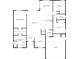 Detailed floor plan outlining the layout of the home, including bedrooms, bathrooms, kitchen, living room and garage at 3447 Astoria Ct, Winter Park, FL 32792