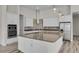 Beautiful kitchen features stainless steel appliances, a kitchen island and recessed lighting at 4909 Drawdy Ct, St Cloud, FL 34772