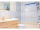 Bathroom featuring blue tile surround, and a bathtub with shower at 630 Carpenter Rd, Orlando, FL 32833