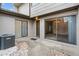 Front entrance featuring sliding glass doors and an AC unit at 95 Carolwood Blvd, Fern Park, FL 32730