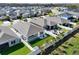 Aerial view of a neighborhood showcasing manicured lawns and houses at 1204 Pando Loop, Orlando, FL 32824