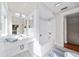 Bathroom showcasing a tub and shower combination with a modern sink at 122 N Hyer Ave, Orlando, FL 32801