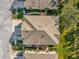 Aerial view of the townhome rooftops and surrounding landscaping at 1710 San Jacinto Cir # 1710, Sanford, FL 32771