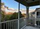 Screened in lanai with a scenic view of the trees and sunset at 583 Brantley Terrace Way # 303, Altamonte Springs, FL 32714