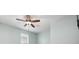 Bedroom featuring a ceiling fan, a window with blinds, and light neutral wall paint at 113 Azure Mist Way, Daytona Beach, FL 32124