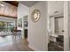 Hallway view of a bathroom with granite floor, tub and shower combination at 200 Maitland Ave # 96, Altamonte Springs, FL 32701