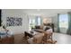 Cozy living room with natural light, comfortable seating, and a view of the outdoors through sliding glass doors at 2964 Moulin Rd, Davenport, FL 33837