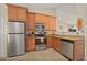 Well-equipped kitchen features stainless steel appliances, and granite countertops at 5019 Log Wagon Rd, Ocoee, FL 34761
