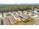Established residential area with manicured lawns, mature trees, and a serene pond at 574 Lady Grace Pl, Deland, FL 32724