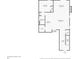 First floor plan showing kitchen, living and dining rooms, as well as stairs and entry layout at 574 Lady Grace Pl, Deland, FL 32724