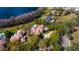 Aerial view of the luxurious property with private lake access at 6126 Kirkstone Ln, Windermere, FL 34786