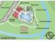 Community amenities map featuring a pool, fitness center, play area, and other outdoor spaces at 7076 Painted Bunting Way, St Cloud, FL 34773