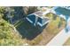 Aerial view of the home and the surrounding yard at 15215 Sw 43Rd Ct, Ocala, FL 34473